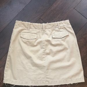 J. Crew Skirts - J.Crew distressed khaki skirt J. Crew Skirts - J.Crew distressed khaki skirt